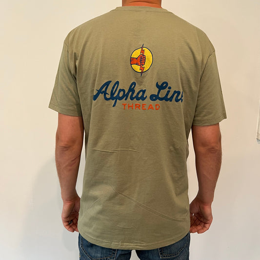 military green lineman shirt