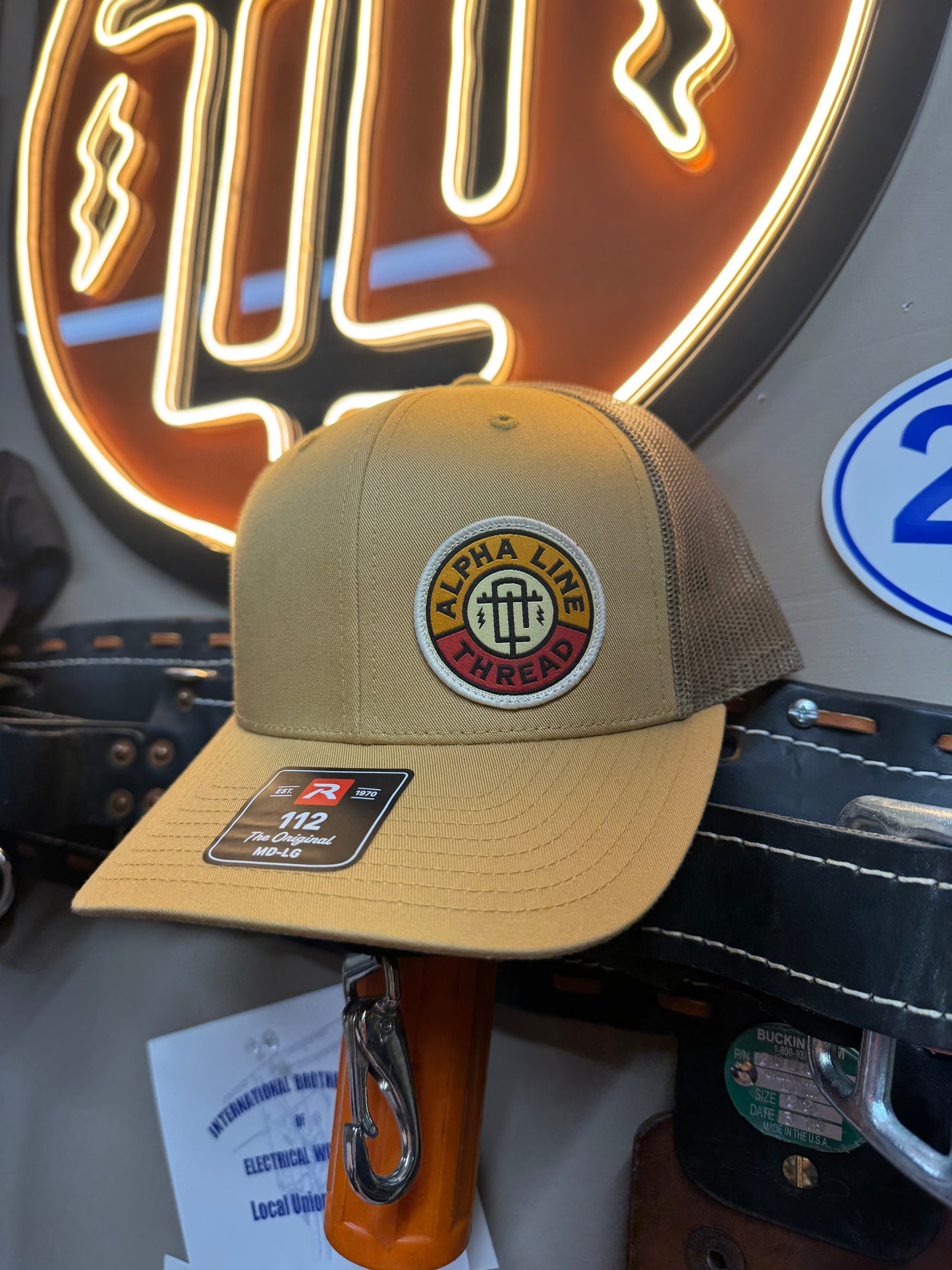 Amber gold snapback